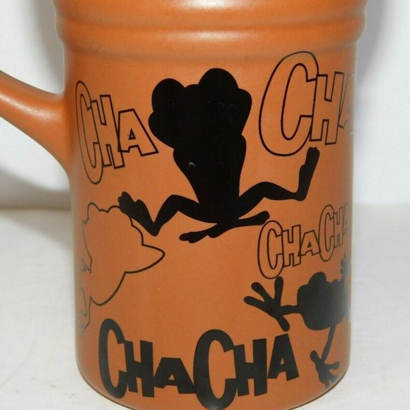 Rainforest Cafe Terracotta Brown Cha Cha Tree Frog Tall Travel Mug with Lid - Picture 5 of 10